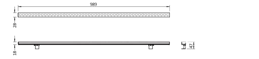 Габаритный чертёж DL-Archi-Flood light-2