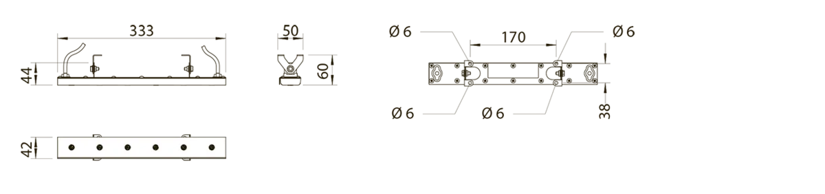 Габаритный чертёж DL-New Line-Archi-6