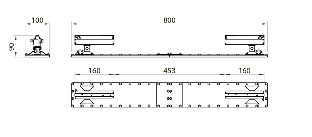 Габаритный чертёж Ритейл-Х-5-2 Track Line